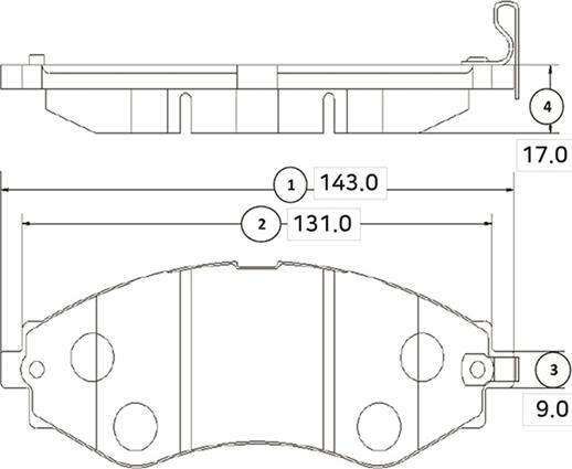 CTR GK0436 - Тормозные колодки, дисковые, комплект www.autospares.lv