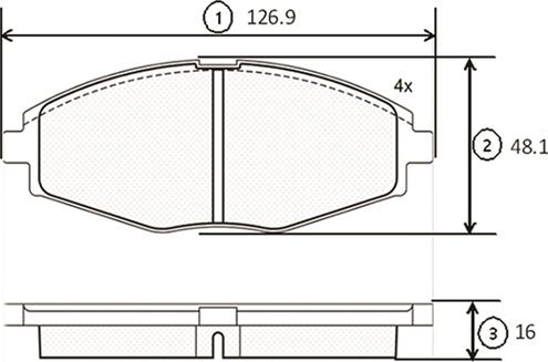 CTR GK0430 - Bremžu uzliku kompl., Disku bremzes www.autospares.lv