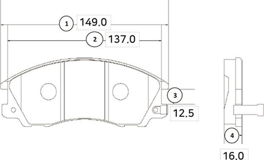 CTR GK0476 - Bremžu uzliku kompl., Disku bremzes www.autospares.lv