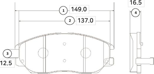 CTR GK0470 - Bremžu uzliku kompl., Disku bremzes www.autospares.lv