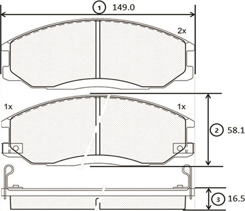 CTR GK0478 - Bremžu uzliku kompl., Disku bremzes www.autospares.lv