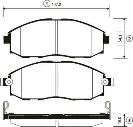 CTR GK0472 - Bremžu uzliku kompl., Disku bremzes www.autospares.lv