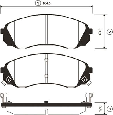 CTR GK0546 - Bremžu uzliku kompl., Disku bremzes www.autospares.lv