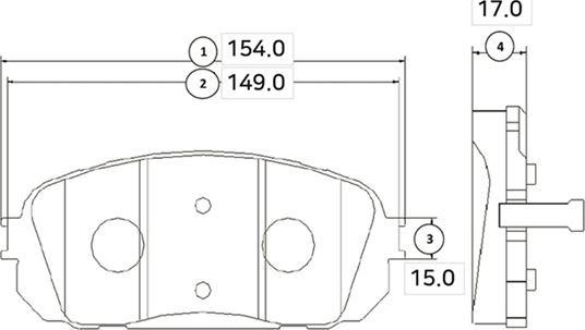 CTR GK0543 - Bremžu uzliku kompl., Disku bremzes www.autospares.lv