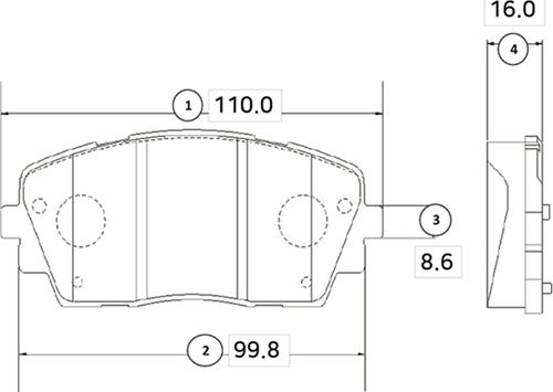 CTR GK0554 - Тормозные колодки, дисковые, комплект www.autospares.lv