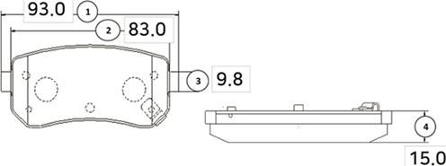 CTR GK0555 - Brake Pad Set, disc brake www.autospares.lv