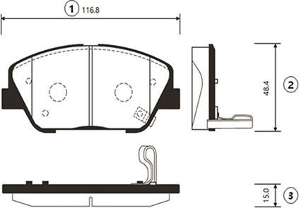 CTR GK0550 - Bremžu uzliku kompl., Disku bremzes www.autospares.lv