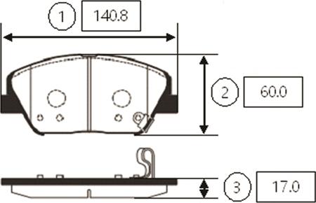 CTR GK0553 - Bremžu uzliku kompl., Disku bremzes www.autospares.lv