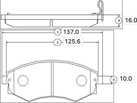 CTR GK0557 - Bremžu uzliku kompl., Disku bremzes www.autospares.lv