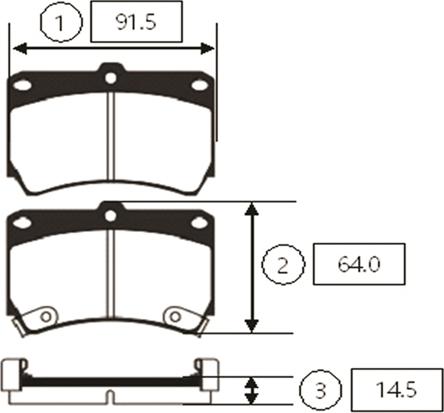 CTR GK0509 - Bremžu uzliku kompl., Disku bremzes www.autospares.lv