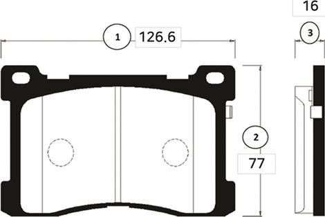 CTR GK0505 - Bremžu uzliku kompl., Disku bremzes www.autospares.lv