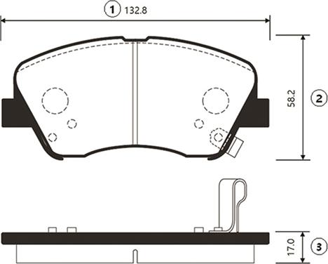 CTR GK0500 - Bremžu uzliku kompl., Disku bremzes www.autospares.lv