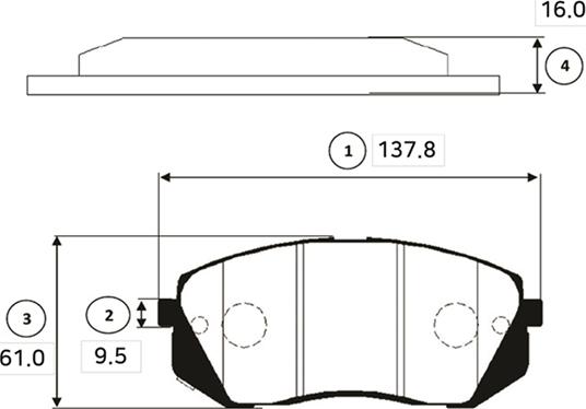 CTR GK0501 - Bremžu uzliku kompl., Disku bremzes www.autospares.lv