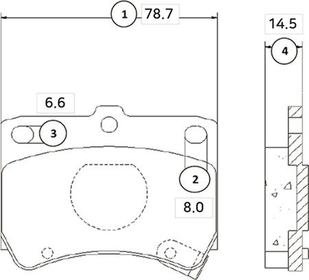 CTR GK0508 - Bremžu uzliku kompl., Disku bremzes autospares.lv