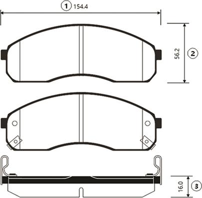 CTR GK0519 - Bremžu uzliku kompl., Disku bremzes www.autospares.lv