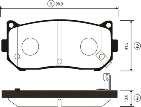 CTR GK0516 - Brake Pad Set, disc brake www.autospares.lv