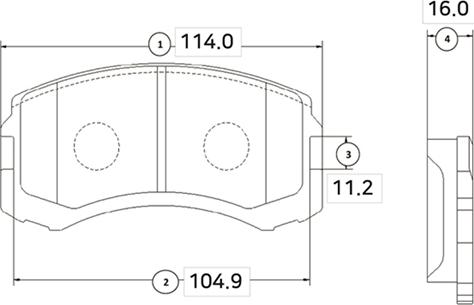 CTR GK0580 - Bremžu uzliku kompl., Disku bremzes www.autospares.lv