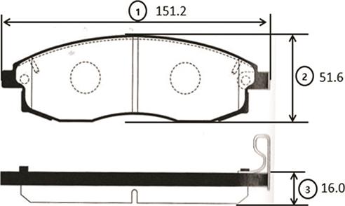 CTR GK0583 - Brake Pad Set, disc brake www.autospares.lv