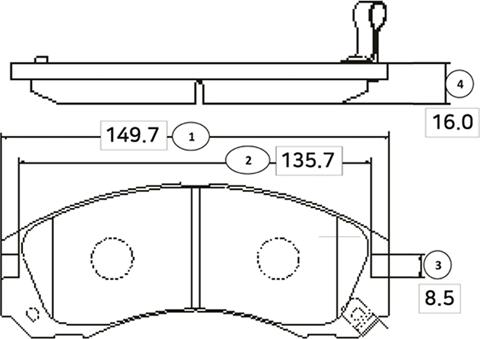 CTR GK0582 - Bremžu uzliku kompl., Disku bremzes www.autospares.lv