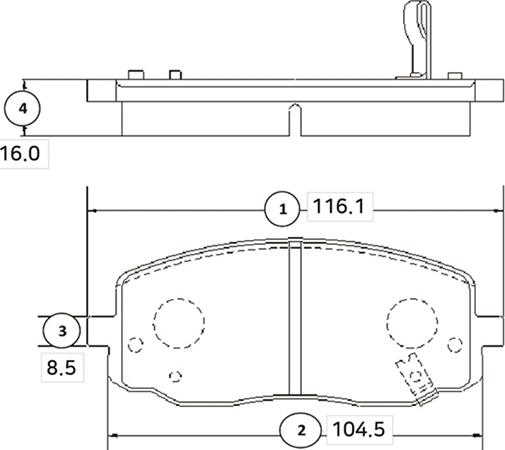 CTR GK0532 - Bremžu uzliku kompl., Disku bremzes www.autospares.lv