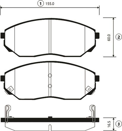 CTR GK0524 - Bremžu uzliku kompl., Disku bremzes www.autospares.lv