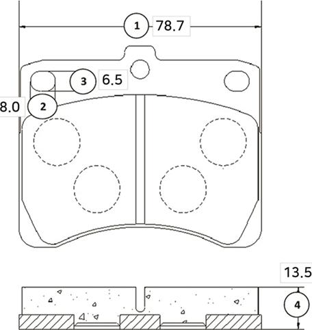 CTR GK0526 - Bremžu uzliku kompl., Disku bremzes www.autospares.lv