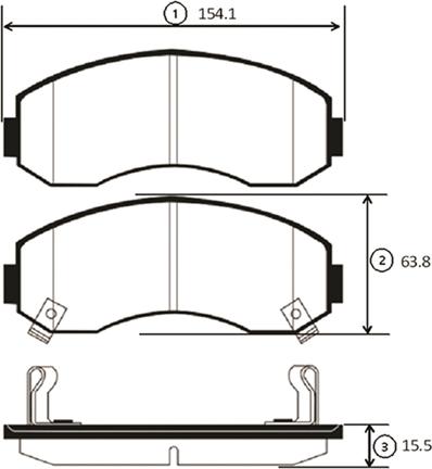 CTR GK0521 - Bremžu uzliku kompl., Disku bremzes www.autospares.lv