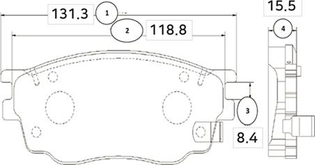 CTR GK0655 - Bremžu uzliku kompl., Disku bremzes autospares.lv