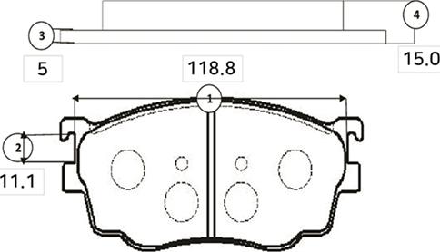 CTR GK0665 - Bremžu uzliku kompl., Disku bremzes www.autospares.lv