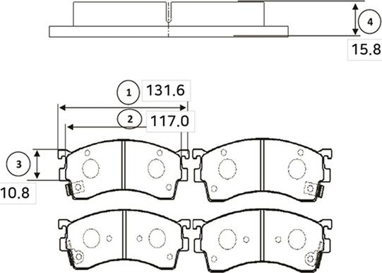 CTR GK0667 - Bremžu uzliku kompl., Disku bremzes autospares.lv