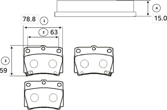 CTR GK0602 - Bremžu uzliku kompl., Disku bremzes www.autospares.lv