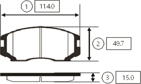 CTR GK0617 - Brake Pad Set, disc brake www.autospares.lv