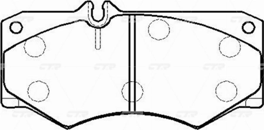 CTR GK0044 - Bremžu uzliku kompl., Disku bremzes www.autospares.lv