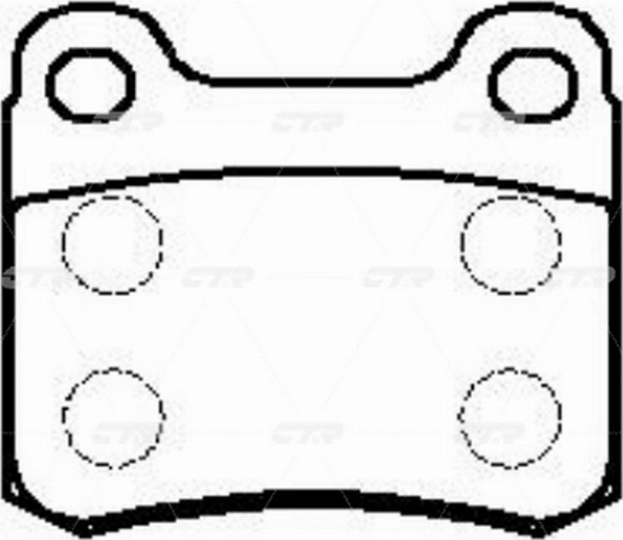 CTR GK0047 - Bremžu uzliku kompl., Disku bremzes www.autospares.lv