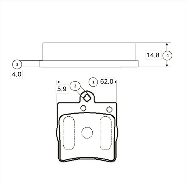 CTR GK0062 - Bremžu uzliku kompl., Disku bremzes www.autospares.lv