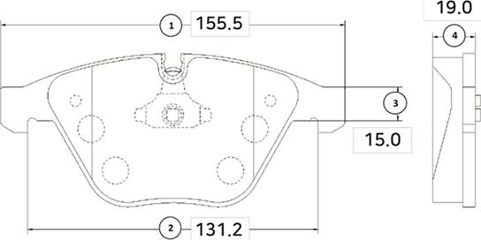 CTR GK0009 - Bremžu uzliku kompl., Disku bremzes www.autospares.lv