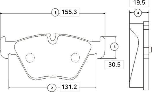 CTR GK0004 - Bremžu uzliku kompl., Disku bremzes www.autospares.lv