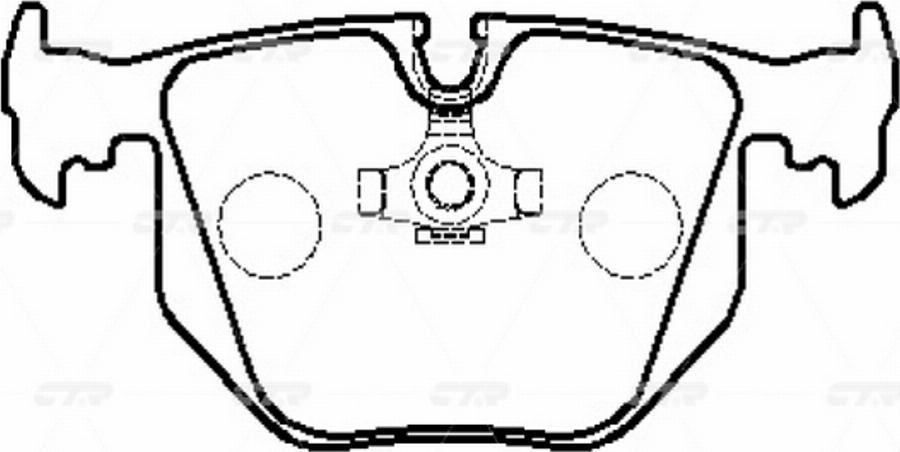 CTR GK0018 - Bremžu uzliku kompl., Disku bremzes www.autospares.lv