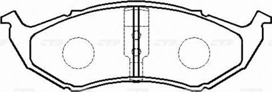 CTR GK0088 - Bremžu uzliku kompl., Disku bremzes www.autospares.lv