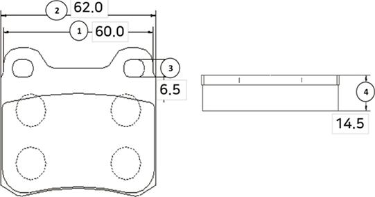 CTR GK0030 - Bremžu uzliku kompl., Disku bremzes www.autospares.lv