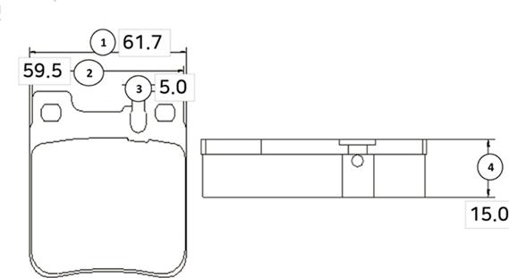 CTR GK0031 - Bremžu uzliku kompl., Disku bremzes www.autospares.lv