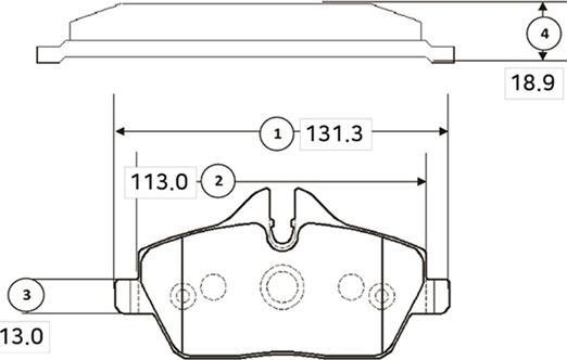 CTR GK0025 - Bremžu uzliku kompl., Disku bremzes www.autospares.lv