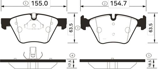 CTR GK0020 - Bremžu uzliku kompl., Disku bremzes www.autospares.lv