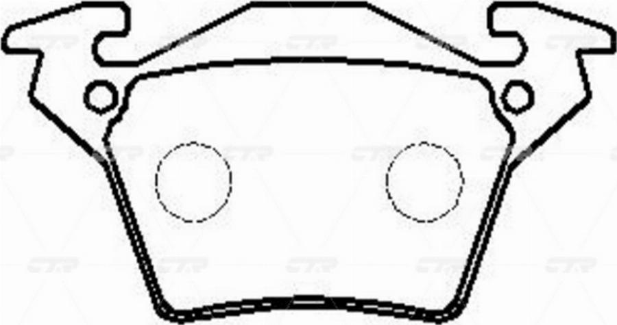 CTR GK0070 - Bremžu uzliku kompl., Disku bremzes www.autospares.lv