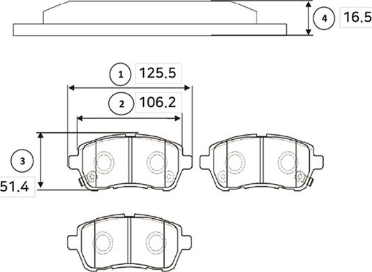 CTR GK0144 - Bremžu uzliku kompl., Disku bremzes autospares.lv