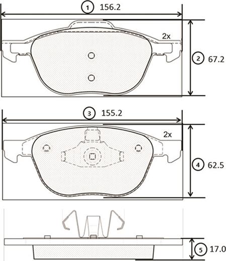 CTR GK0159 - Bremžu uzliku kompl., Disku bremzes www.autospares.lv