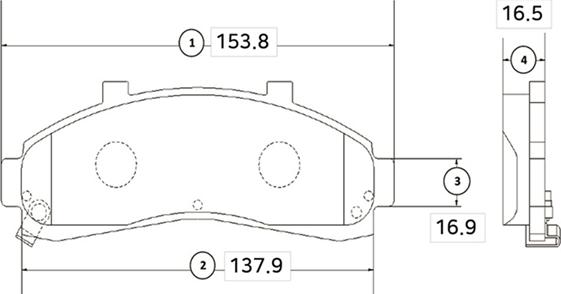 CTR GK0150 - Brake Pad Set, disc brake www.autospares.lv