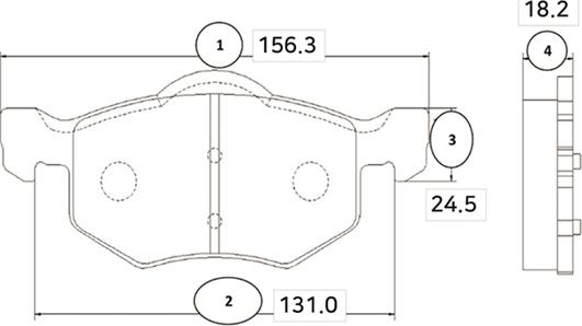 CTR GK0162 - Bremžu uzliku kompl., Disku bremzes www.autospares.lv