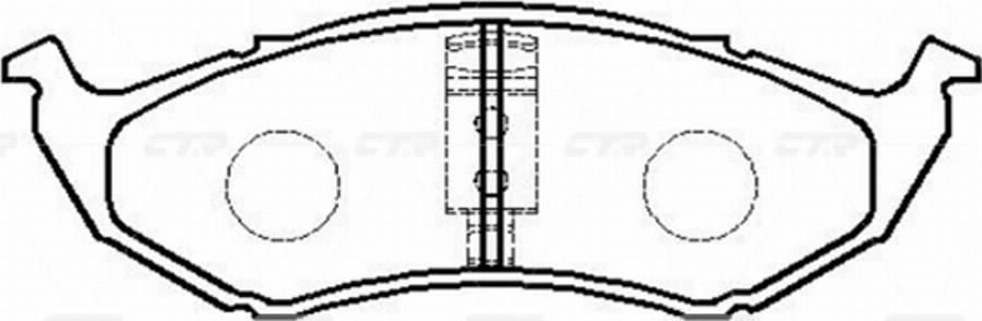 CTR GK0108 - Bremžu uzliku kompl., Disku bremzes www.autospares.lv