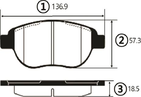 CTR GK0893 - Bremžu uzliku kompl., Disku bremzes autospares.lv